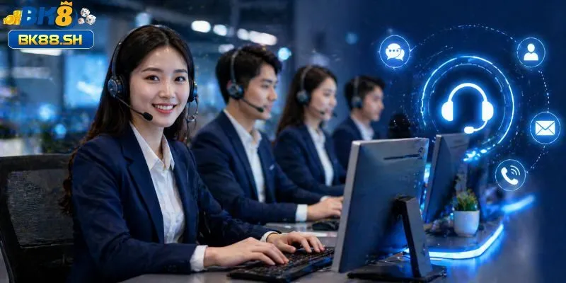 Dịch vụ CSKH nhà cái BK8 nhanh, chuyên nghiệp